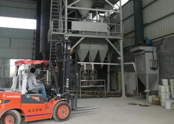 Linha de produção adesiva fábrica da massa de vidraceiro da parede da planta de Mixng da telha seca segura do almofariz