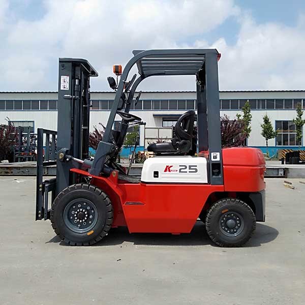 Orange 2.5 Ton Forklift Diesel Chinese Engine FFL Mast Diesel Operated Forklift