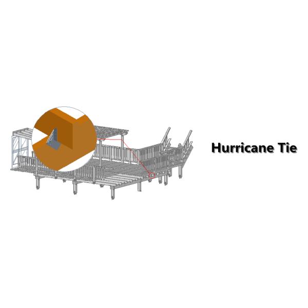 Hurricane Ties for Rafters Heavy Duty Galvanized Joist Hangers Hurricane Straps for Wooden Joists Timber Structures