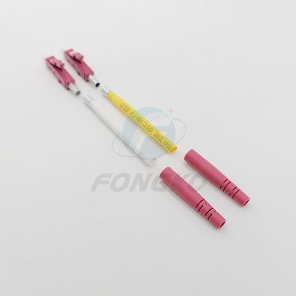 Conector da fibra ótica do duplex 2.0mm das peças FTTH FTTX OM4 do conector ótico da fibra de Lc/UPC
