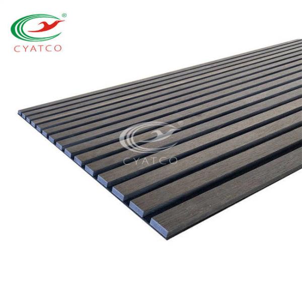 MDF Soundproof Walnut Wall Slats , Odorless Decorative Slat Wood Panels