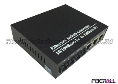 Cascading 100Base Ethernet Multi Port Fiber Switch With 2 Duplex SC Optical Ports 3 UTP Ports