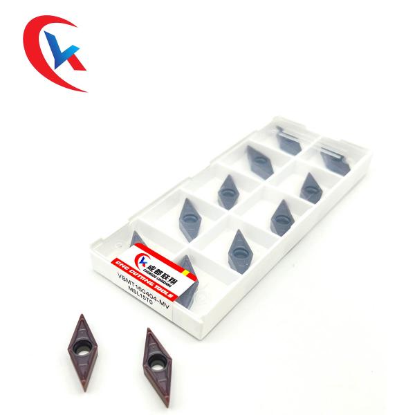 VBMT160404-MV Stainless Steel Finishing Tungsten Carbide Inserts PVD Coating