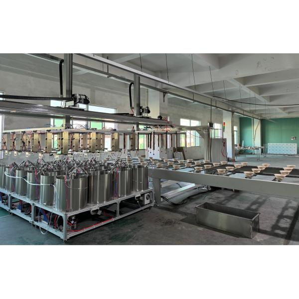 24-Station High-Speed Spin Coating Line for Pulp Molded Packaging