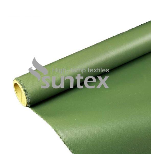 Da chama revestida da tela da fibra de vidro da borracha de silicone da isolação térmica material resistente