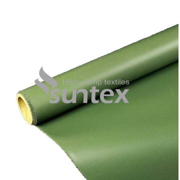 Prenda impermeable revestida Oilproof del paño de la fibra de vidrio de la goma de silicona de alta resistencia