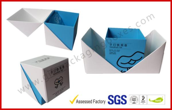 Foldable Card Board Packaging , Tea Bag Coffee Bag Paper Box  With Spot UV
