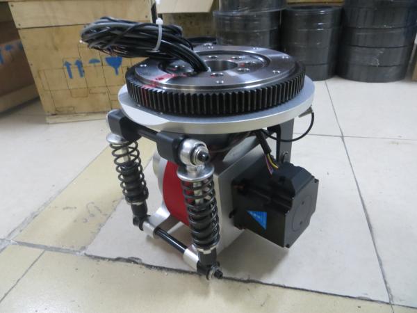 Brushless DC Motor Shock Absorbing Drive Wheel 180mm Mobile Robot Wheels