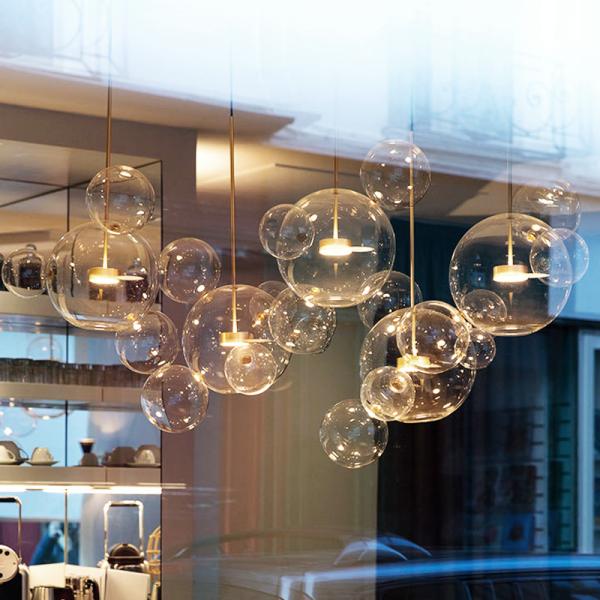 White glass unique glass Kitchen Bedroom pendant lights hanging lamp Fixtures (WH-GP-09)