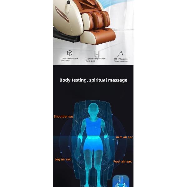 Zero Gravity Function Electric Full Body Airbags Back Heated Chair Massager Commercial Furniture for Ultimate Comfort