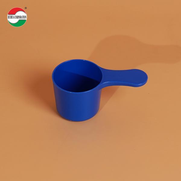 35 g de color azul oscuro de plástico claro cucharita de medida de leche en polvo cuchara de gramo cuchara redonda 95 mm * 45 mm azul