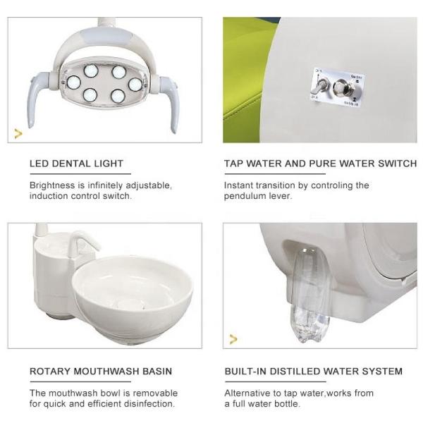 Shadowless DurableElectrical Dental Chair , Multifunctional Oral Surgery Chairs