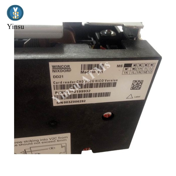 01750199932 ATM Parts Wincor Card Reader CHD V2CU Hico ACT Version 1750199932