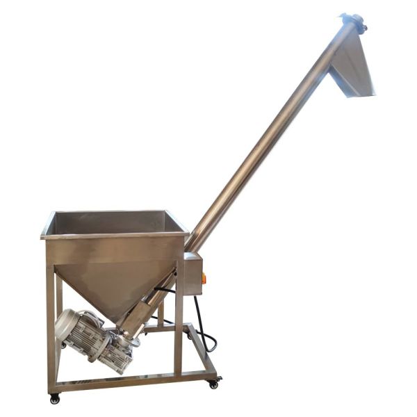 Customized Inclined Screw Auger Feeder with 0-45 Degrees Inclination 3m³/h Capacity and 1.1KW Motor Power