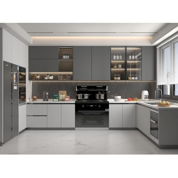 Australian Villa Project L Shaped Luxury Kitchen Cabinets Complete Mdf Cabinet