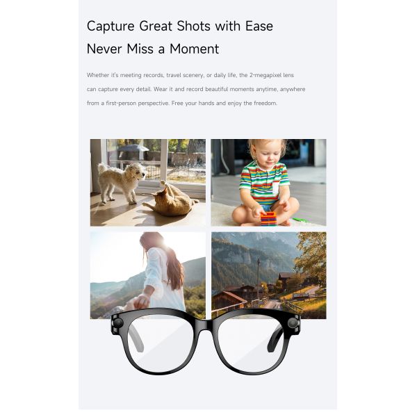 M89 AR AI Smart Glasses 1080P Dual Camera Magnetic Charging 2MP Video WiFi Transfer Metaverse Translation Gesture Control IP67