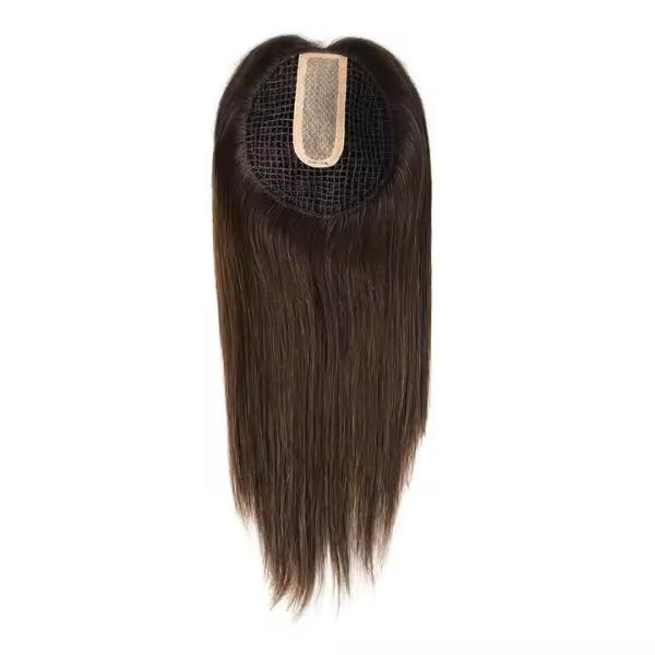 Hot Sale RAW Virgin Hair Topper Human Fish Net Women Topper Human Hair Toupee raw hair topper forwomen