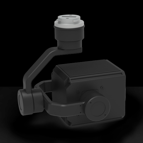PST60 Drone-Mounted 3-Axis Gimbal Searchlight with 60W High-Power LED, 6000Lm Brightness, and 14° Beam Angle for Long-Distance Night Lighting