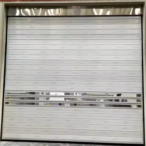 Aluminum High Performance Garage Doors , Rigid Spiral Fast Roll Up Doors With Galvanized Frame