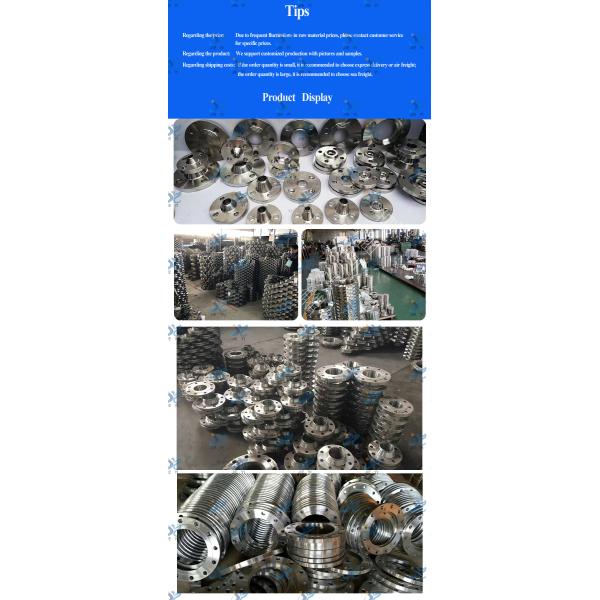 Provide various standard stainless steel and carbon steel flat flanges