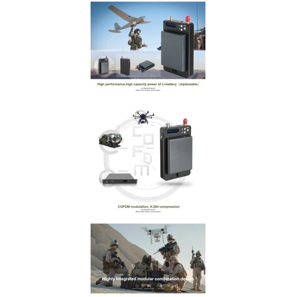 Lightweight COFDM Fpv Digital Video Transmitter Low Power Consumption