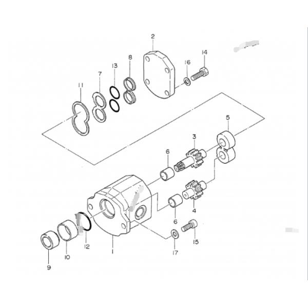 Excavator EX60-3 hydraulic pump Ex60 main pump A10VD43 4217015 piston pump for hitachi