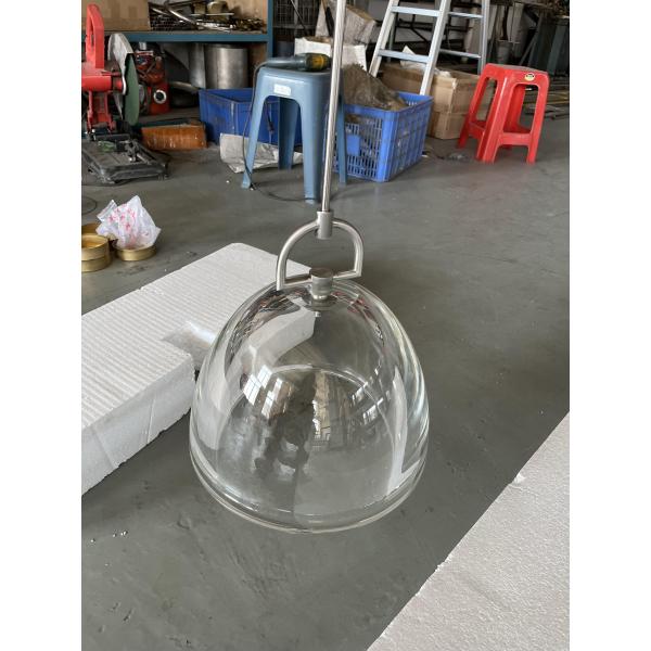 Luxury Clear Dome Pendant Light Modern Dining Room Pendant Light Dimmable