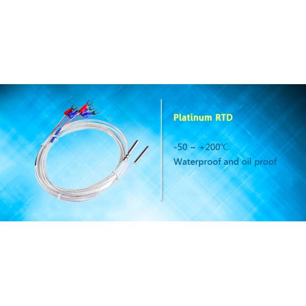 Провод 3 100 зонд предохранения от SUS304 датчика IP68 Temp RTD платины ома