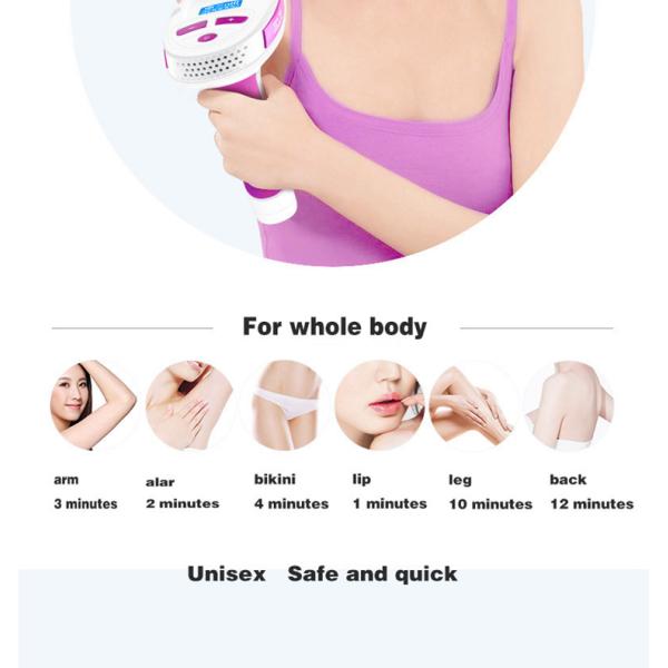 Portable Home Laser Hair Removal Machine With 100000 Pulse Tender Skin