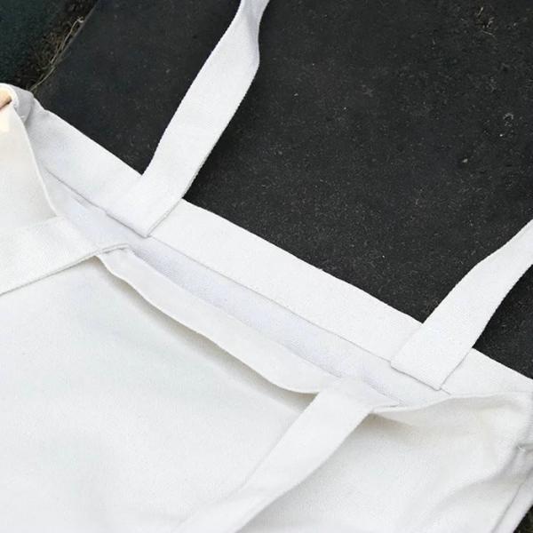 Full Color 100 Cotton Canvas Tote Bags With Silk Screen Printing Hot Stamping