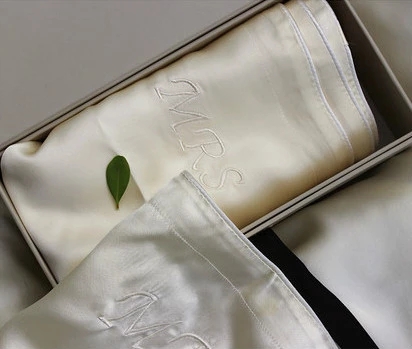 100% Silk Pillowcase For Hair 22mm Mulberry Silk Pillow Cases With Logo