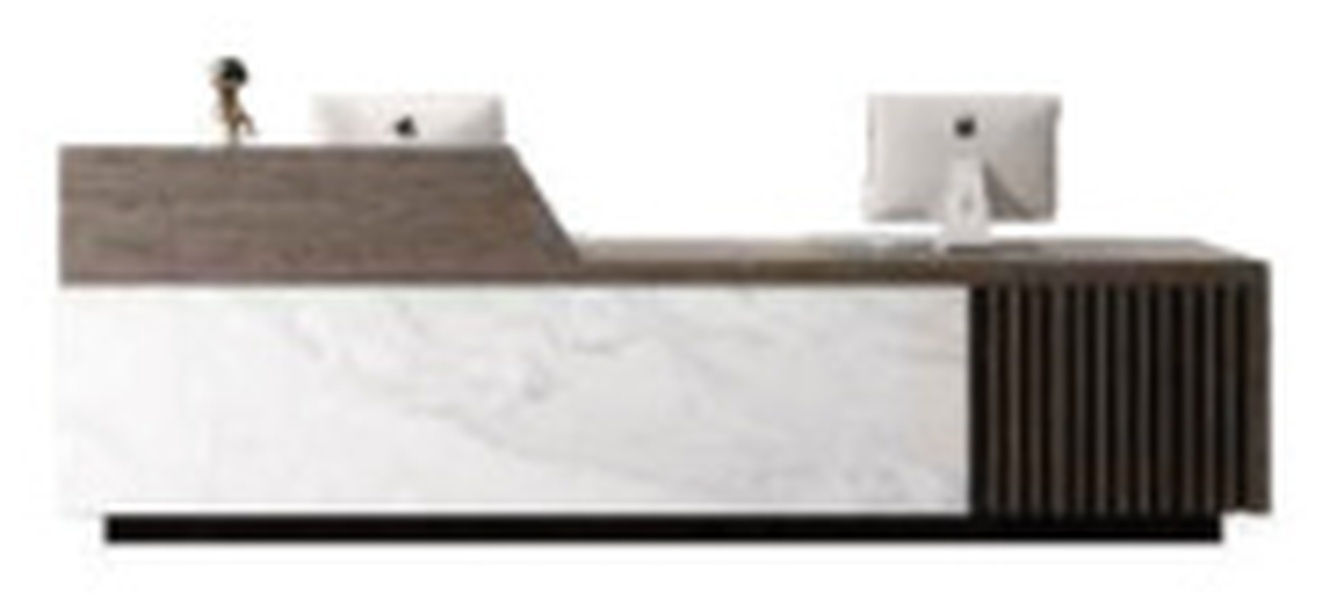contemporary Public Office Furniture Reception Desk with greeting activity support and flexible configurations