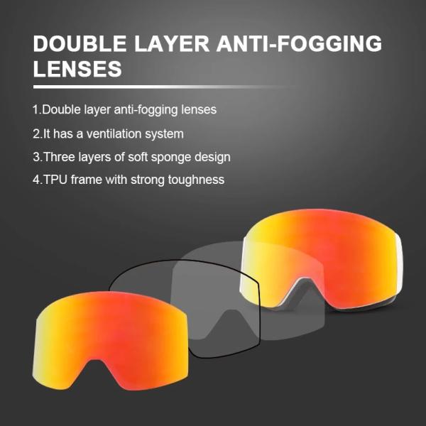 Delivery Time 20-30 Working Days Polycarbonate Cylindrical Ski Goggles for Kids Youth
