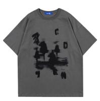 Small Quantity Garment Manufacturer Men'S Short Sleeve Loose Fashion Cotton Drop T Shirt