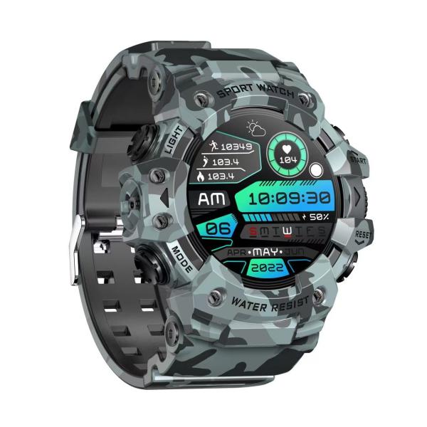 Lightweight Round Shape Smart Watch High Accuracy Water Resistant Fitness Watch