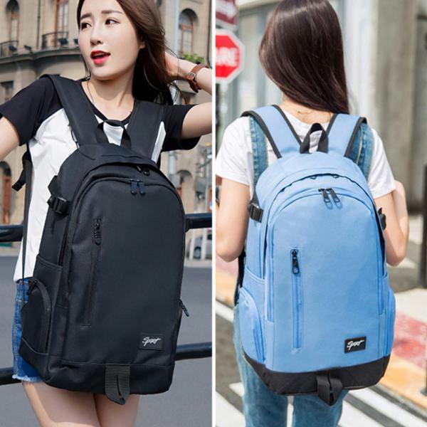 High School Students Bag Female Fashion Men's Backpack Travel Canvas Bag