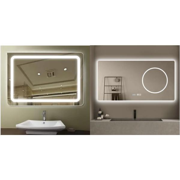 Rectangular Touch Screen Mirror 15mm Led Illuminated Bathroom Mirror