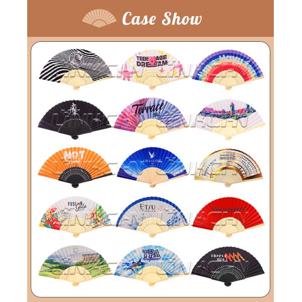Hand Fans for Wedding Love Style Bamboo Silk Folding Fans Folk Art Pattern Painted Carved Paper Material Decorative Folding Fans