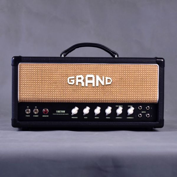 1987 Grand Style Hand Wired All Tube Guitar Amplifier Head 50W in Black or Brown