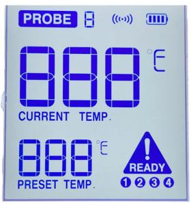 52*59mm Blue FSTN LCD Display Positive Transmissive LCD Screen