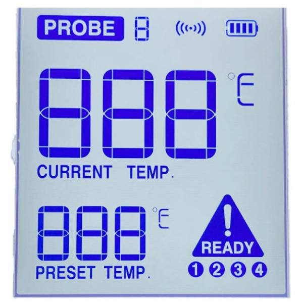 52*59 мм Синий FSTN LCD дисплей Положительный передающий экран