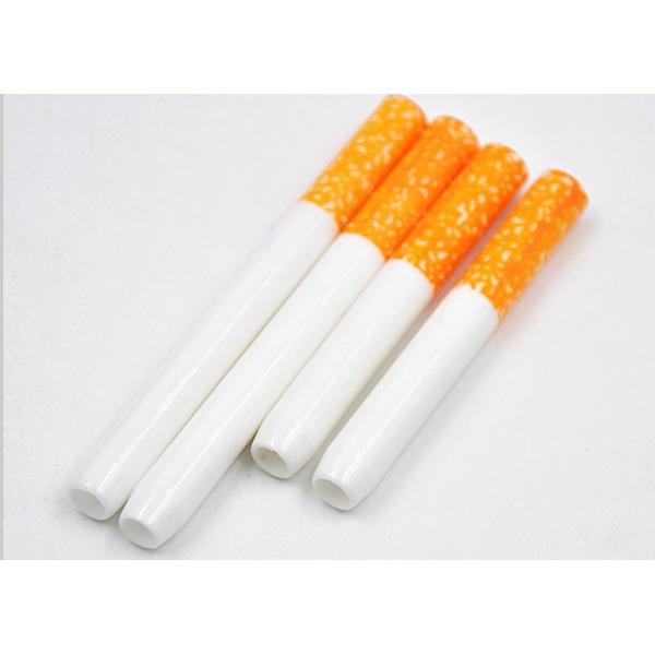 Glazed Golden Zirconia Ceramic Parts Smoking Pipe Smooth Polished Filter End