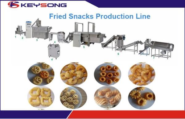 Crispy Puff Corn Rice Snacks Making Machine Double Screw Extrusion 380v 53kw High Output