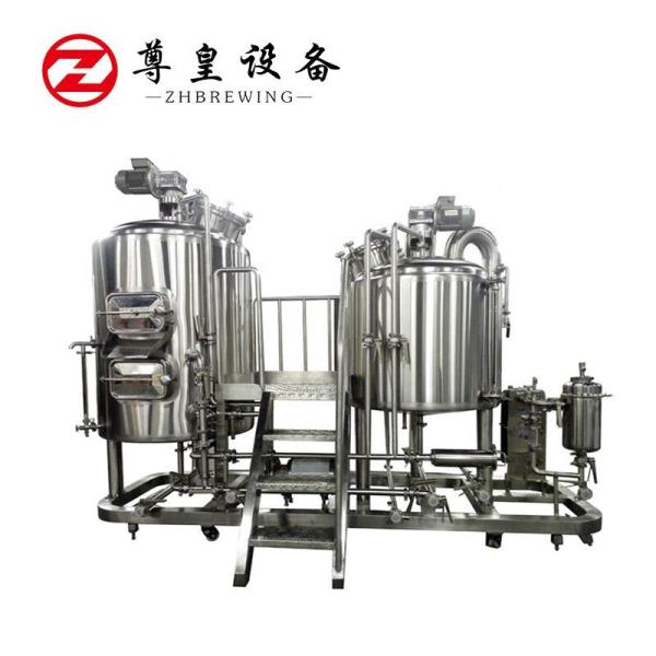 1000l Home Beer Brewing Equipment , PLC / DCS Micro Brewery Equipment