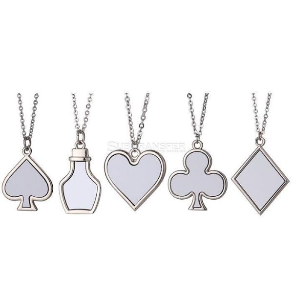 Custom Metal Necklace Fashion Unique Jewelry Necklaces For Heat Transfer Durable