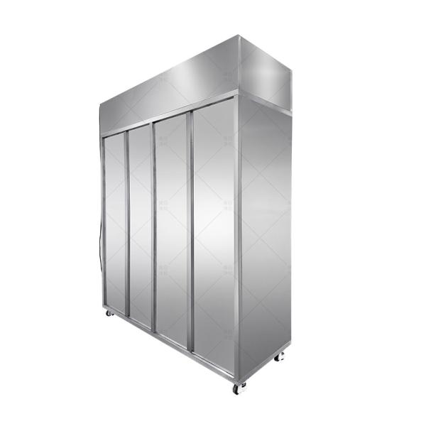 Stainless Steel Cleanroom Garment and Shoe Cabinet with Dual-Zone ISO 14644 Compliance and 40-Person Capacity