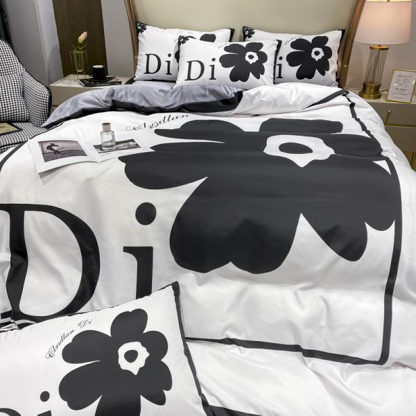 Sostenible de lujo de la casa textil diseñador ropa de cama conjunto con cama de flores cubierta de edredón