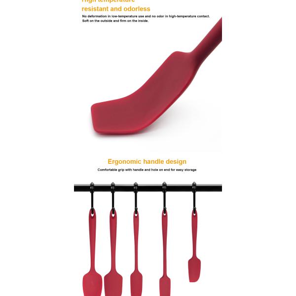 Качество еды логотипа OEM набор утвари силикона 5 частей