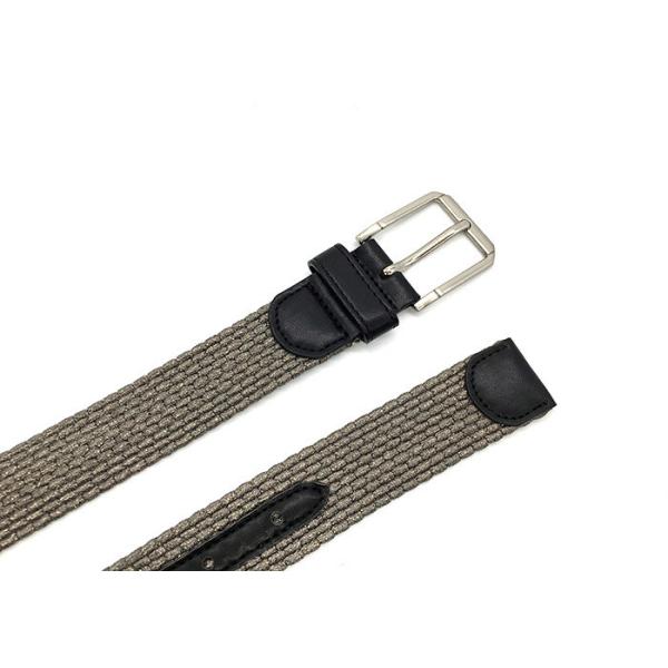 Комбайн пояса сплетенной ткани одиночной пряжки Prong эластичный заплетенный с кожей PU для Unisex младшего