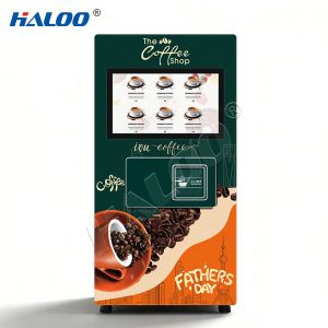 Haloo 27 inch touch screen hot and cold beverage capsule coffee machine with 14